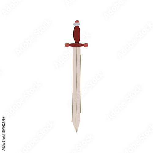battle sword knight cartoon. shield honor, quest chivalry, legend hero battle sword knight sign. isolated symbol vector illustration