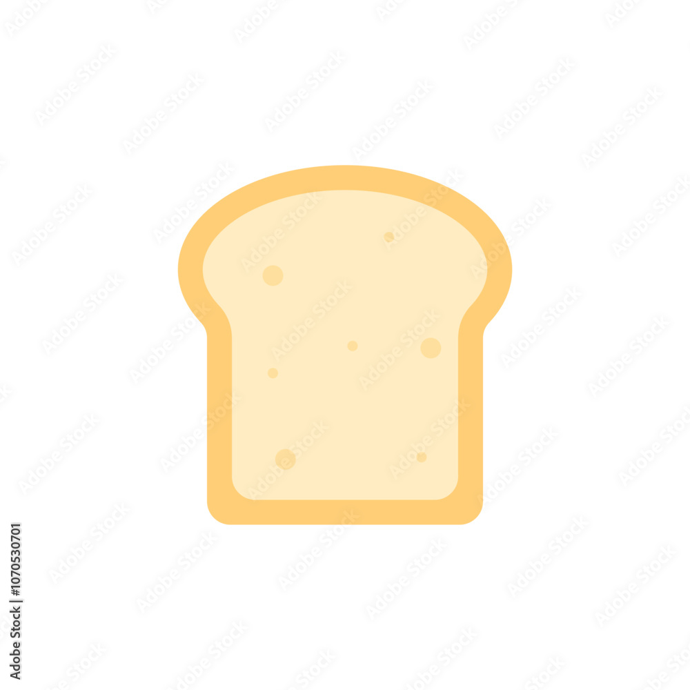 slices of bread flat design vector illustration. slices of bread flat design vector illustration.