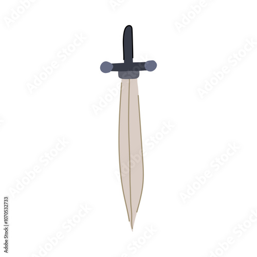chivalry sword knight cartoon. legend hero, play kingdom, valiant joust chivalry sword knight sign. isolated symbol vector illustration