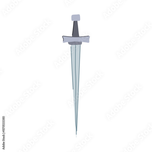 legend sword knight cartoon. hero play, kingdom valiant, joust noble legend sword knight sign. isolated symbol vector illustration
