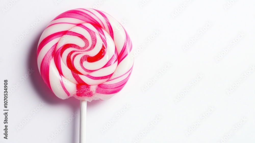 A colorful spiral lollipop on a stick, showcasing its vibrant design and sweetness. A colorful spiral lollipop on a stick, showcasing its vibrant design and sweetness.