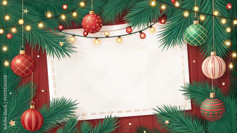 A Festive and Merry Atmosphere with a Vibrant Christmas Background Featuring Red and Green Elements A Festive and Merry Atmosphere with a Vibrant Christmas Background Featuring Red and Green Elements