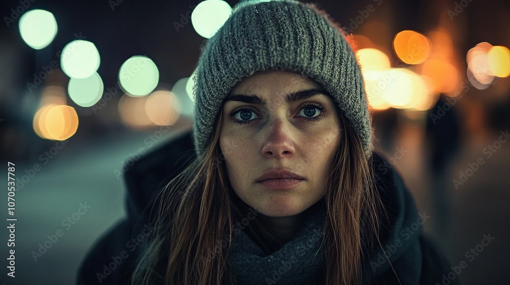 Highlighting poverty through the eyes of a homeless woman in the city. Poverty and social issues Highlighting poverty through the eyes of a homeless woman in the city. Poverty and social issues