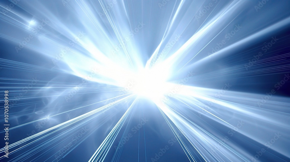Bright Light Burst with Dynamic Rays and Glow Effects Bright Light Burst with Dynamic Rays and Glow Effects