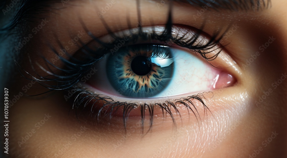 close up of beautiful woman eye close up of beautiful woman eye