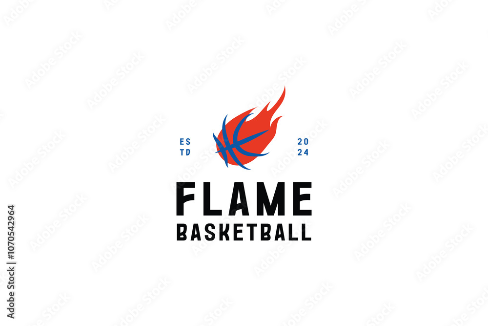flame basketball logo design vector inspiration. fire ball and basketball vector design template with flat, modern and simple styles flame basketball logo design vector inspiration. fire ball and basketball vector design template with flat, modern and simple styles