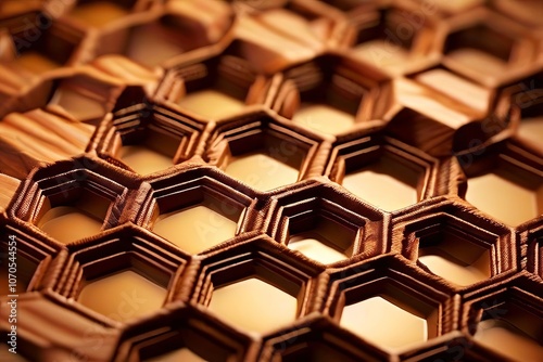 hexagonal honeycomb interlocking hexagons resembling a honeycomb photo