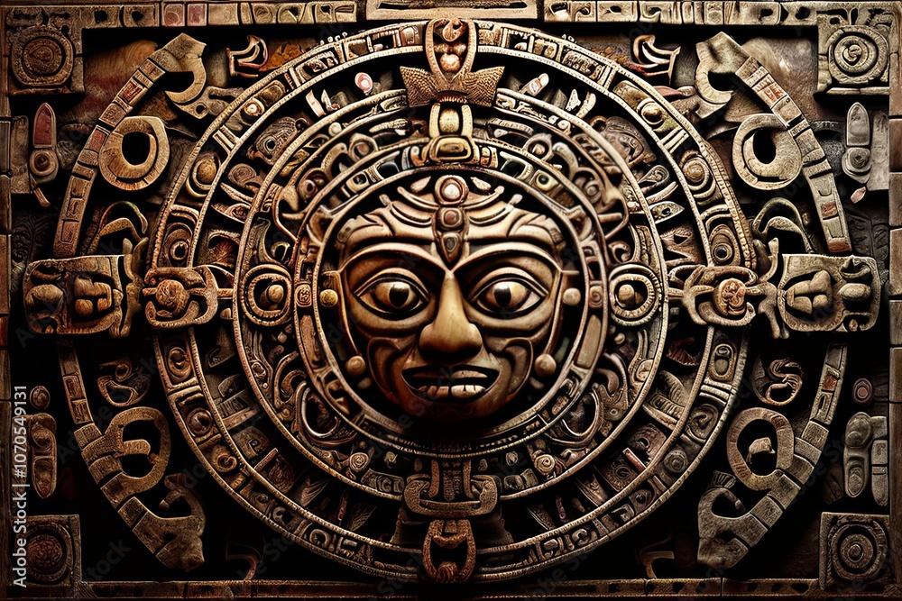 mayan calendar an intricate mayan calendar symbolizing time and mayan calendar an intricate mayan calendar symbolizing time and