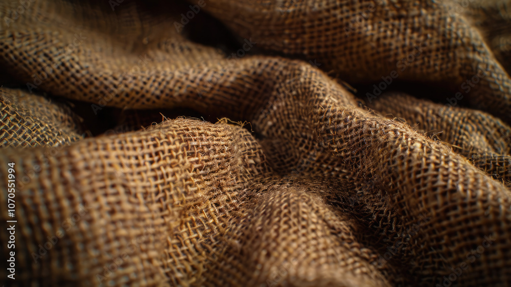 Natural Brown Jute Fabric Close-Up for Design Projects Natural Brown Jute Fabric Close-Up for Design Projects