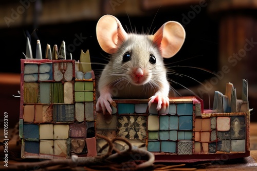 patchwork pounce a mousetrap that uses a patchwork of digital im photo