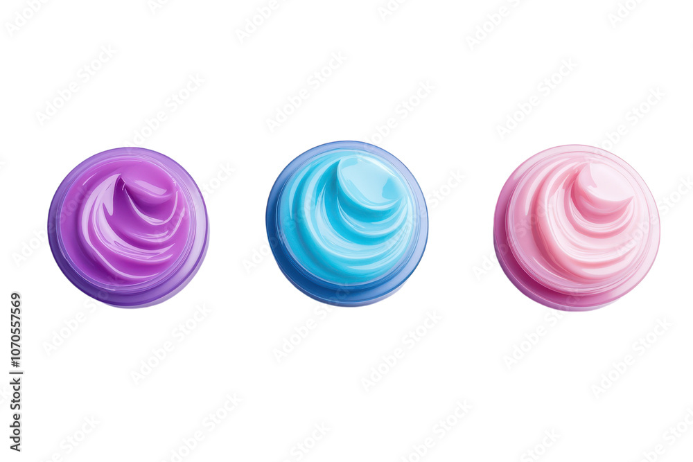 Obraz premium Moisturizers With Refreshing Textures Quenching K-Beauty Isolated On Transparent Background on transparent background