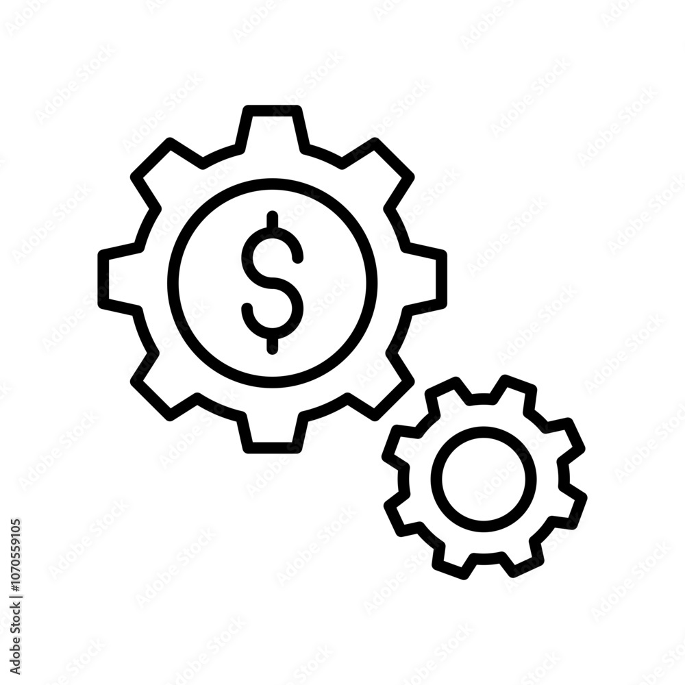 Money Making Outline Icon, Vector illustration Money Making Outline Icon, Vector illustration