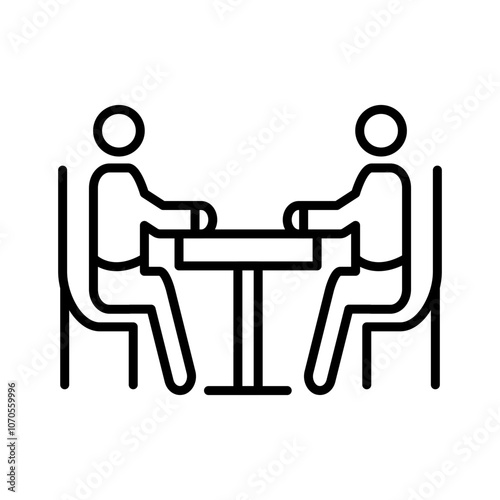 Interview Outline Icon, Vector illustration