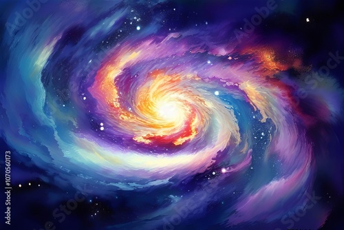 spiral galaxy abstract an artistic impression of a galaxy with s