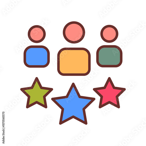 Best Employer Filled Icons , Vector illustration