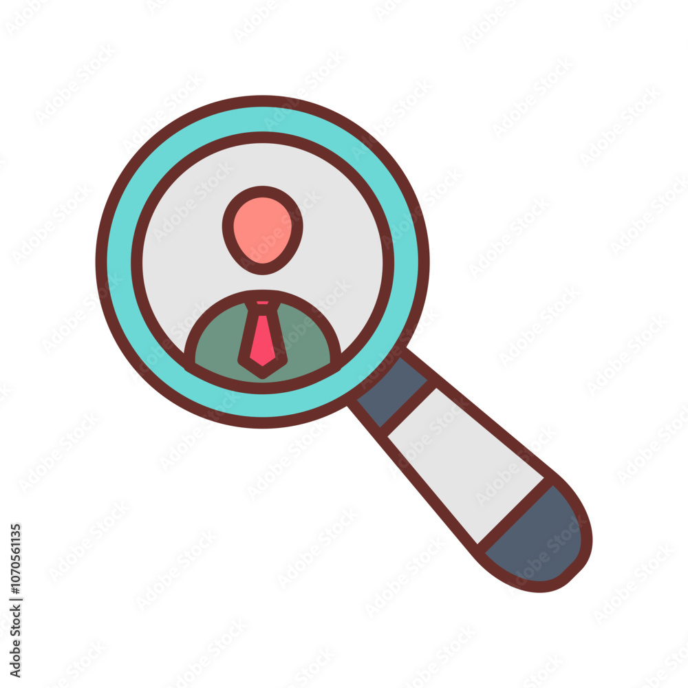 Searching Filled Icons , Vector illustration