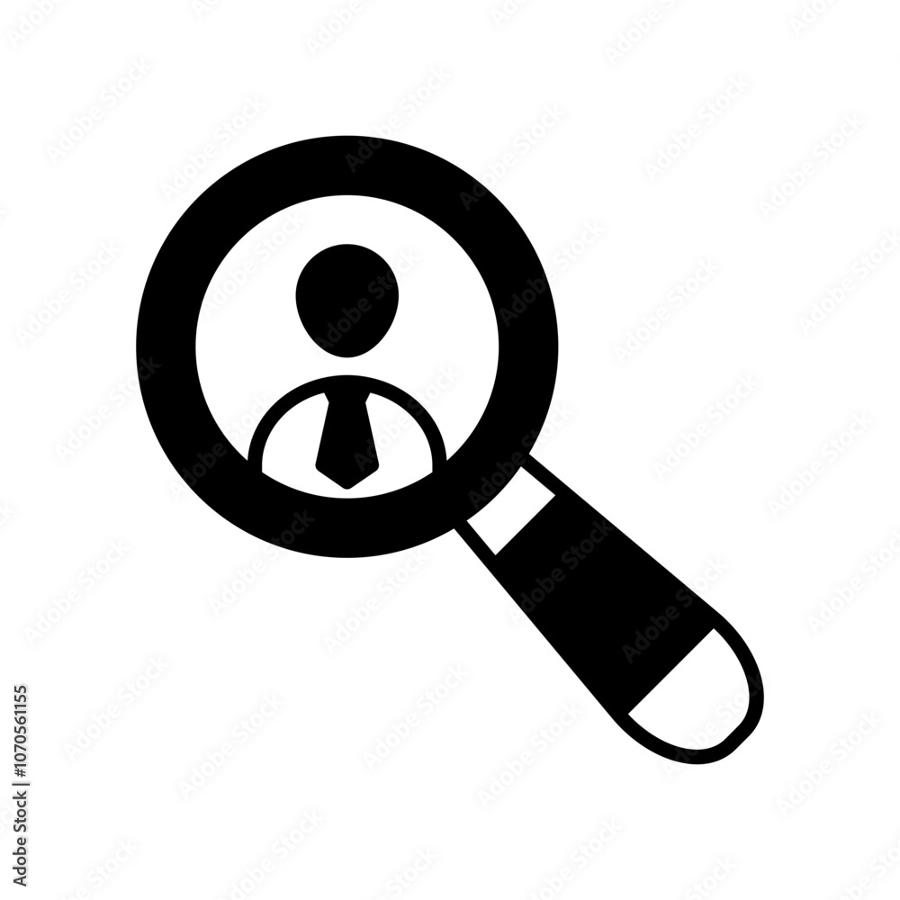 Searching Glyph Icon, Vector illustration Searching Glyph Icon, Vector illustration
