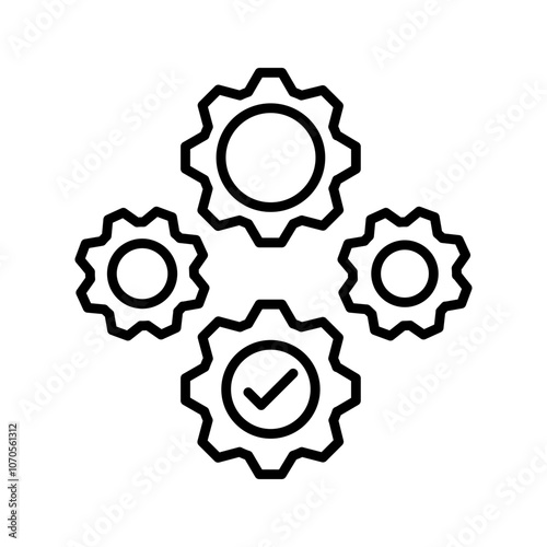 Simplicity Outline Icon, Vector illustration photo