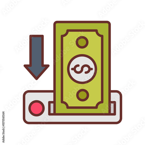 Deposit Filled Icons , Vector illustration