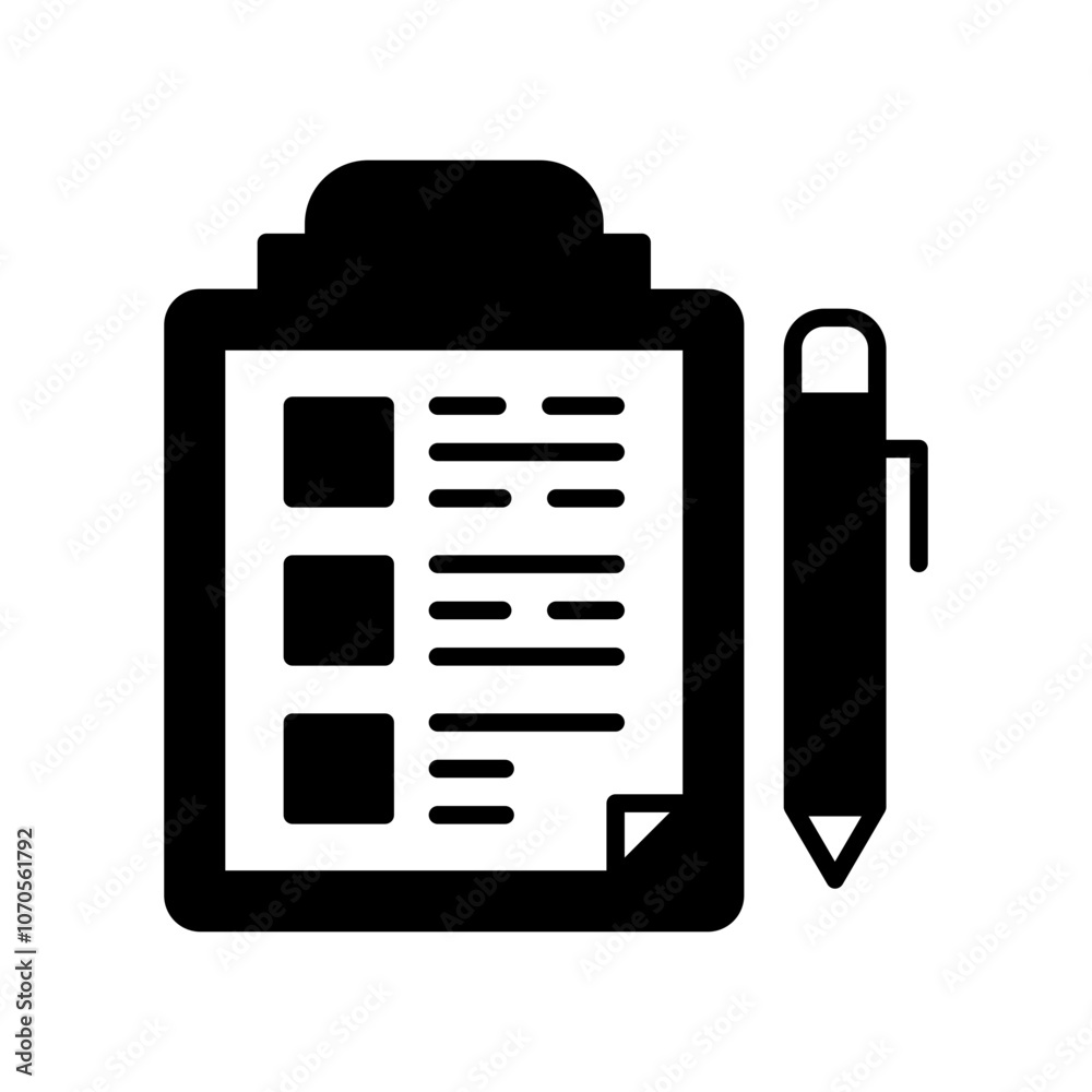 Testing Glyph Icon, Vector illustration Testing Glyph Icon, Vector illustration
