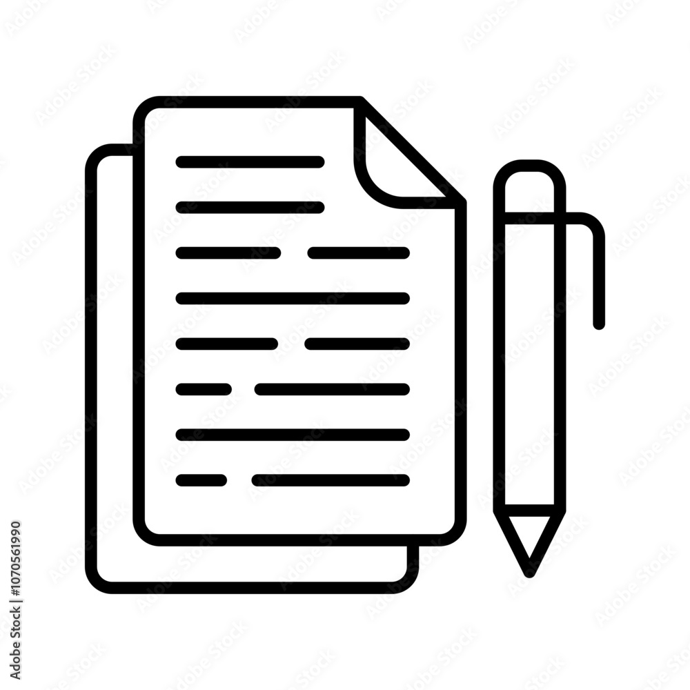 Content Outline Icon, Vector illustration Content Outline Icon, Vector illustration