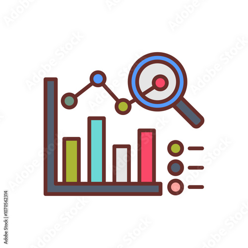 Research Filled Icons , Vector illustration