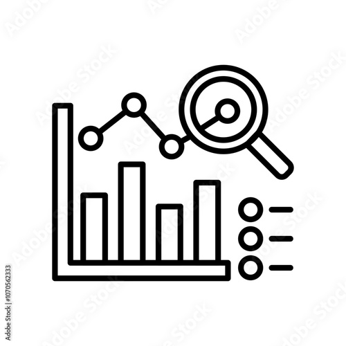 Research Outline Icon, Vector illustration