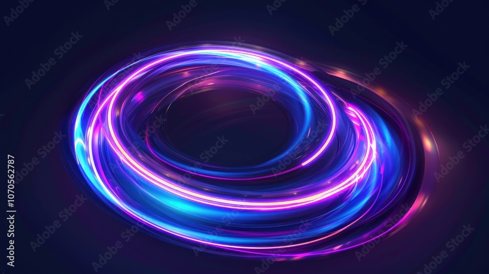 Abstract Neon Circle Abstract Neon Circle