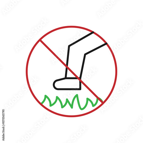 keep of the grass icon sign symbol