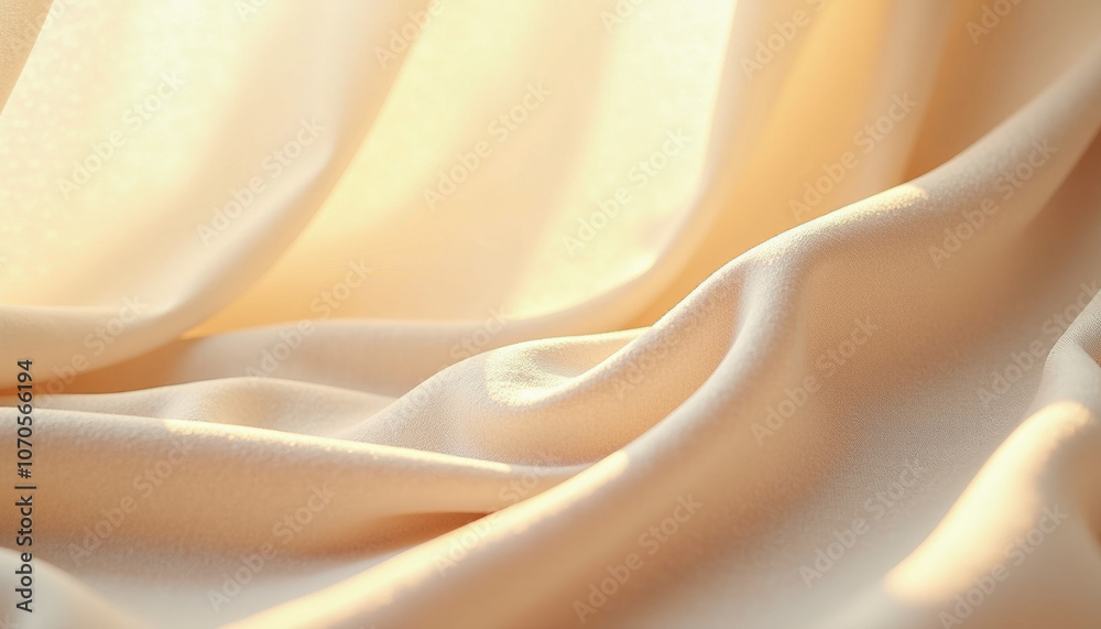 Obraz premium Creamy Beige Fabric Texture