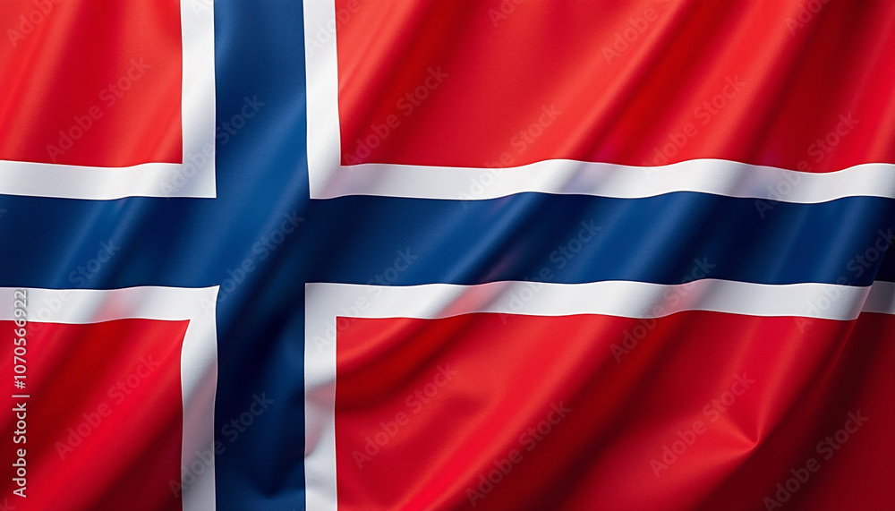 Fototapeta premium Majestic Norwegian Flag