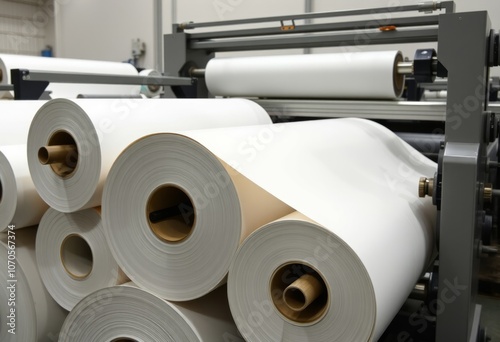 Offset paper roll Large rolls of low cost lightweight paper used