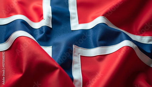 Norway Flag Close-up