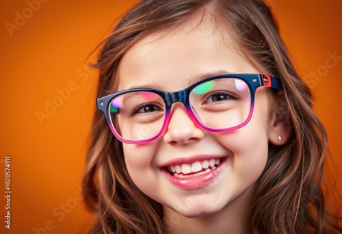 Bright Smiles Shine with Colorful Glasses on Young Faces