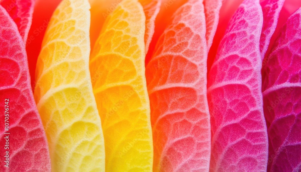 Vivid closeup of petals, bright colors with sharp texture and soft lighting, focus cover all object, deep depth of field, no blur, photo not dark, everything is clear, copy space Vivid closeup of petals, bright colors with sharp texture and soft lighting, focus cover all object, deep depth of field, no blur, photo not dark, everything is clear, copy space