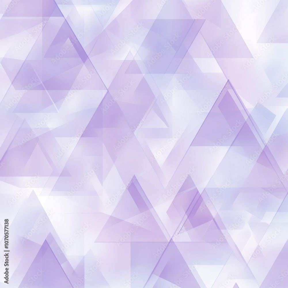 Fototapeta premium Seamless Pattern with Softly Blurred Pastel Purple Triangles