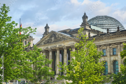  Reichstag building, seat of the German Parliament (Deutscher Bundestag) in Berlin, Germany