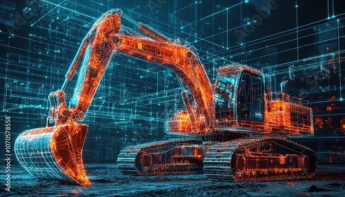Solar Panels and Construction Equipment for Energy Projects