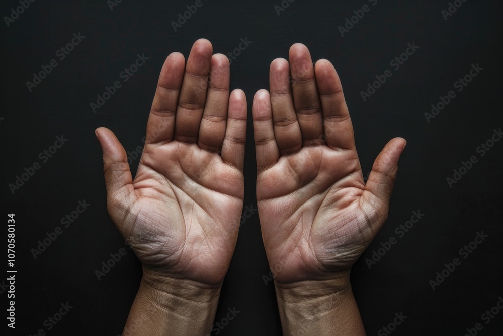 Open Palms. Gesture of Black Hands with Empty Palms Showing Giving Asking Open Palms. Gesture of Black Hands with Empty Palms Showing Giving Asking