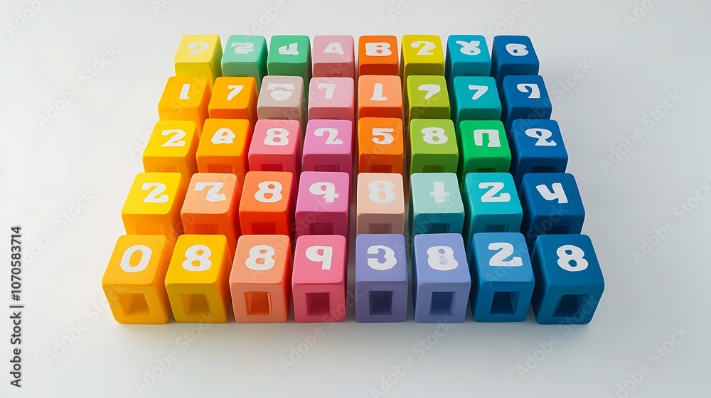 3D 12.12 numbers in cubes, each cube in a different color, with a clean white background 3D 12.12 numbers in cubes, each cube in a different color, with a clean white background