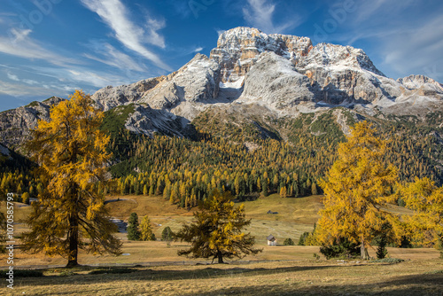 Blick im Herbst von der Plätzwiese auf die Hohe Geist