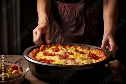 aunt bringing a famous family dish to share