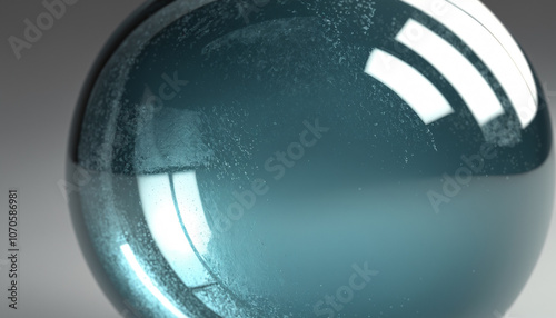 3d close up of glass ball texture, perfect light, highly detailed photo