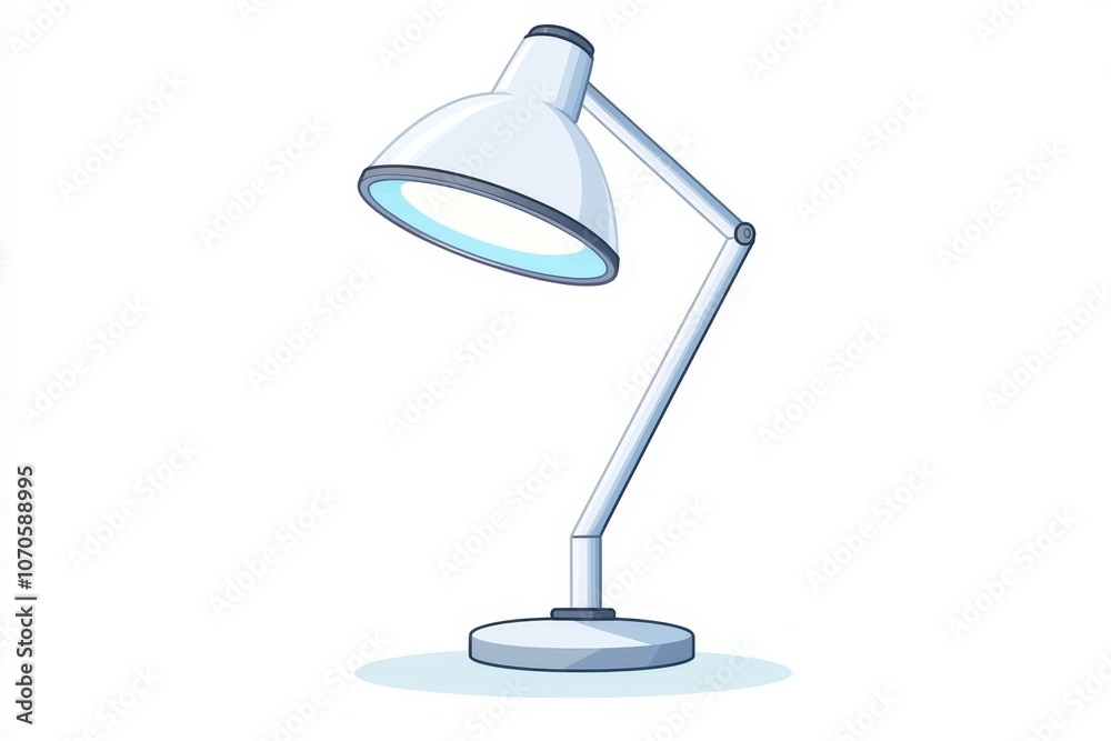 Stylish white desk lamp with adjustable arm, perfect for modern workspaces, illuminating any area elegantly. Stylish white desk lamp with adjustable arm, perfect for modern workspaces, illuminating any area elegantly.