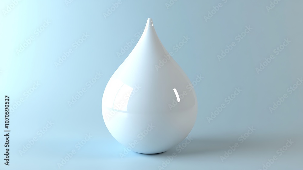 Water droplet style 3D 8.8 with a soft blue gradient background Water droplet style 3D 8.8 with a soft blue gradient background