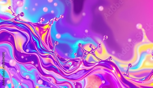 Discover vibrant fluid motion in abstract art