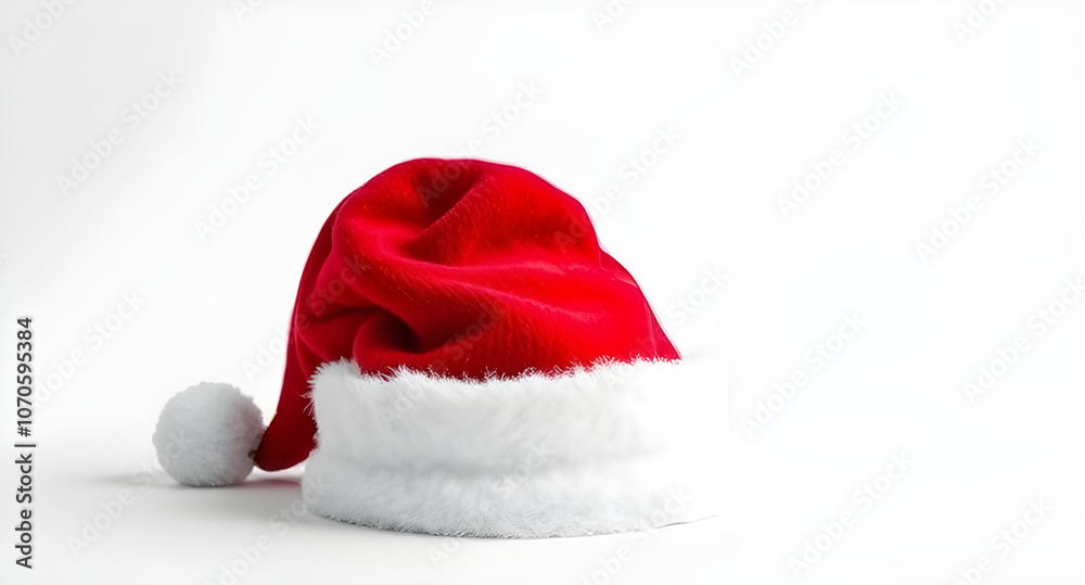 3D santa claus hat with white solid background very minimalist easy to use/apply at graphic design 3D santa claus hat with white solid background very minimalist easy to use/apply at graphic design