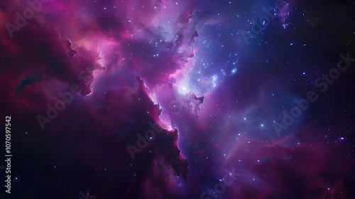 The dazzling colors of the cosmic canvas with lifelike cinematic lighting.