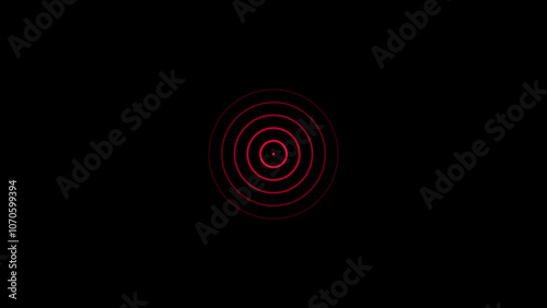 Radio wave signal illustration background. 4k illustration image icon .