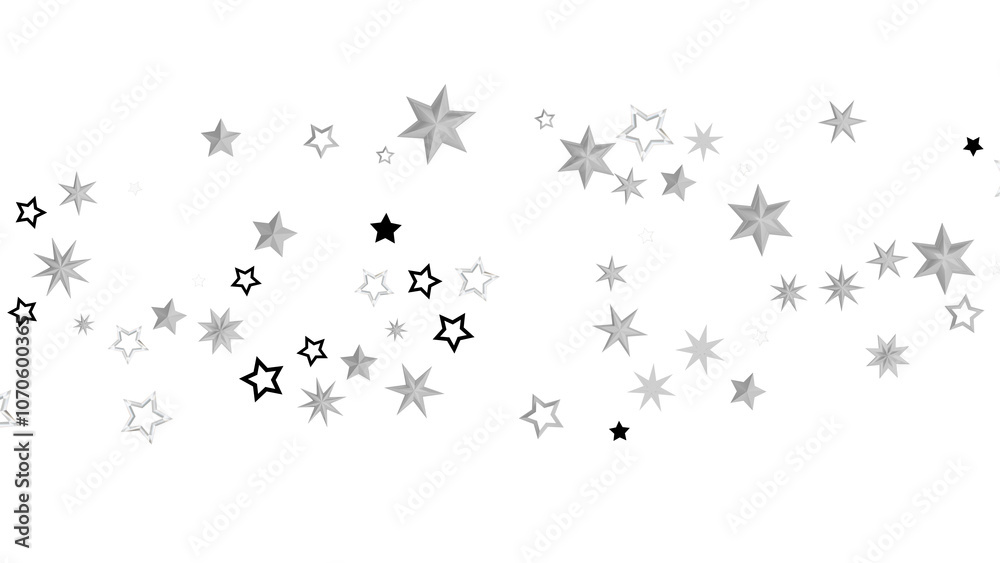 A digital illustration featuring white stars on a black background creating an abstract and cosmic starry night. A digital illustration featuring white stars on a black background creating an abstract and cosmic starry night.